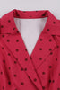 Indlæs billede til gallerivisning Røde prikker svinger kjole fra 1950&#39;erne