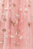 Indlæs billede til gallerivisning En linje firkantet hals pink 1950&#39;er kjole med halve ærmer