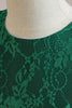 Indlæs billede til gallerivisning Ærmeløs grøn tyl A Line pigekjole med blonder