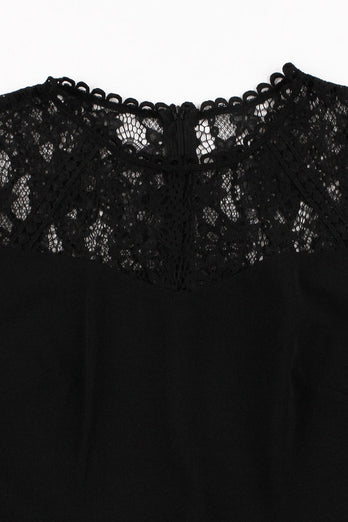 Black Swing 1950'er kjole med blonder
