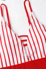 Indlæs billede til gallerivisning Stribet spaghetti stropper badetøj i ét stykke