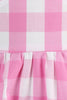Indlæs billede til gallerivisning Halter Plaid ærmeløs pink vintage pige kjoler