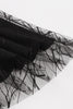 Indlæs billede til gallerivisning Vintage snørekorsstropper sort halloweenkjole