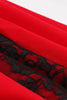 Indlæs billede til gallerivisning Gothic A Line Snørebånd rød Halloween Kjole