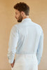 Indlæs billede til gallerivisning Langærmet lyseblå heldragtskjorte