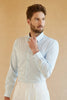 Indlæs billede til gallerivisning Langærmede lilla massiv jakkesæt skjorte