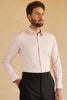 Indlæs billede til gallerivisning Langærmet lyserød massiv jakkesæt skjorte