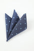 Indlæs billede til gallerivisning Navy Mænds 5-delt tilbehørssæt Slips og Butterfly Pocket Square Flower Revers Pin Tie Clip