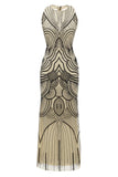 Sort elfenben 1920'erne Forma Party Dress