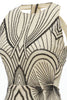 Indlæs billede til gallerivisning Sort elfenben 1920&#39;erne Forma Party Dress