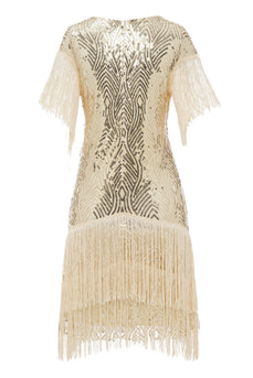 1920'erne vintage paillet frynser kjole