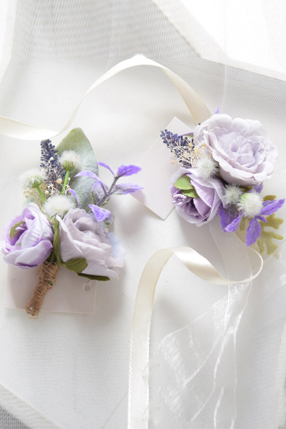 Blush Flower Håndled Corsage til bryllup