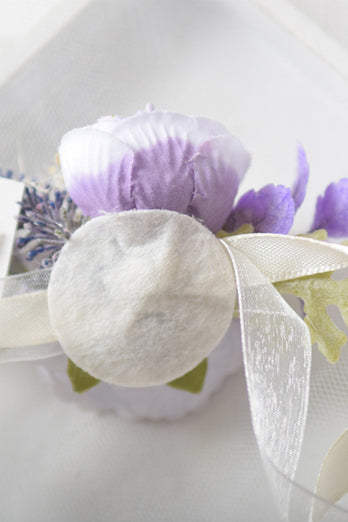 Blush Flower Håndled Corsage til bryllup