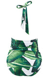Flower One Piece Halter badetøj