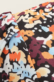 V Hals Floral 1950'erne Vintage Kjole
