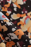 V Hals Floral 1950'erne Vintage Kjole