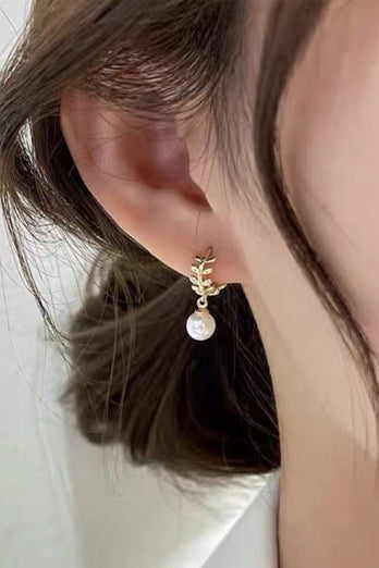 Hvede øreringe med perler