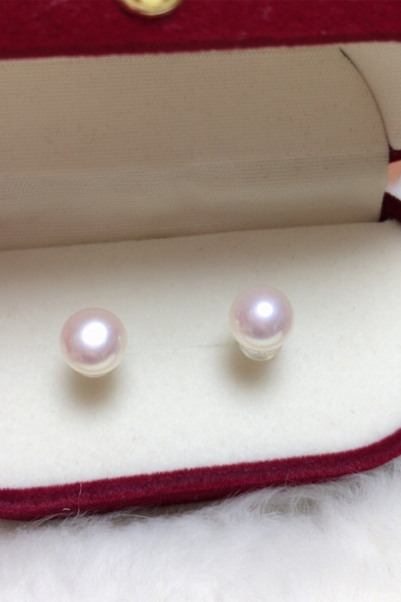 Indlæs billede til gallerivisning Perle hvide øreringe med perler