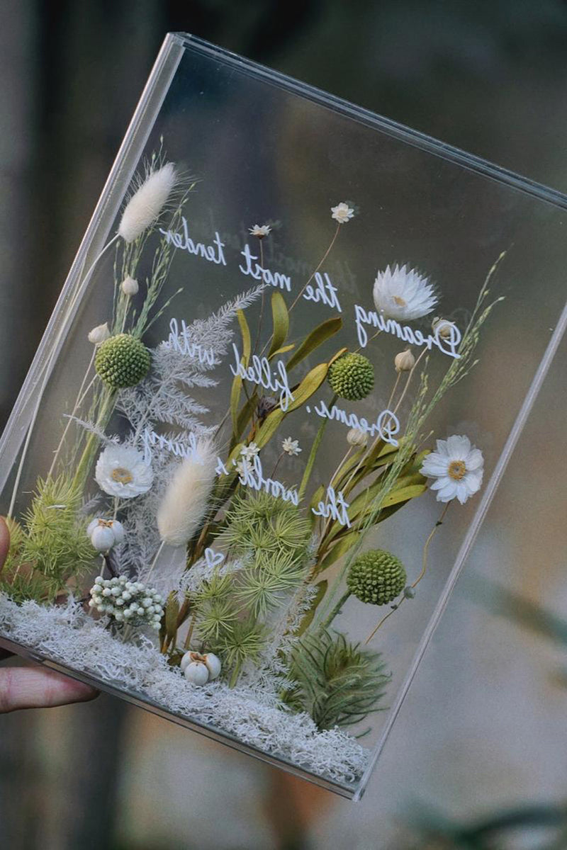 Indlæs billede til gallerivisning Akryl fotoramme til pressede blomster