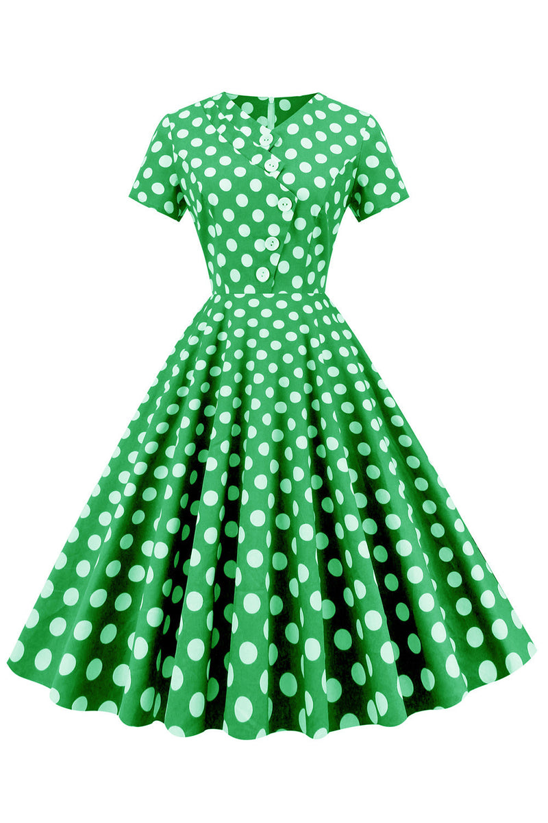 Indlæs billede til gallerivisning Polka Dots Swing 1950&#39;erne Kjole