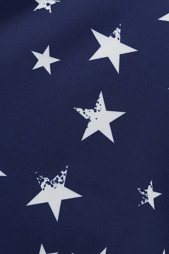 Grimer Wrap Stribet Star Print Swing Kjole