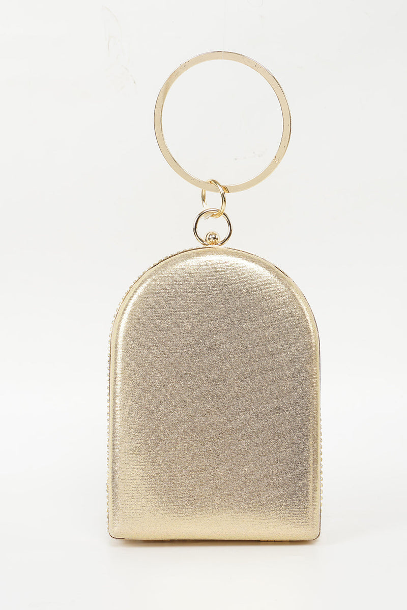 Indlæs billede til gallerivisning Golden Rhinestones Prom Håndtaske