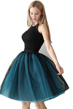 Tofarvet syning 7-lags mesh Tulle Tutu nederdel
