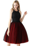 Tofarvet syning 7-lags mesh Tulle Tutu nederdel
