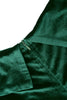 Indlæs billede til gallerivisning En linje fra skulderen Mørkegrøn fløjlskjole