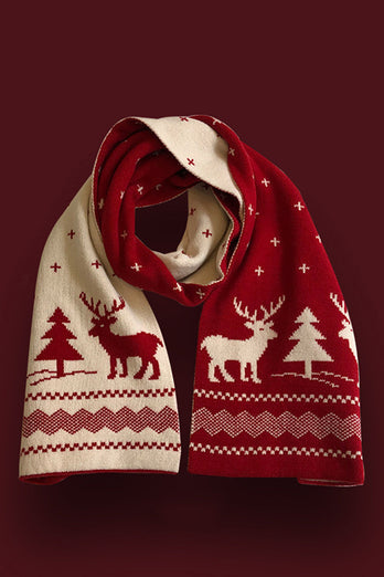 Julegave Rødt termisk tørklæde