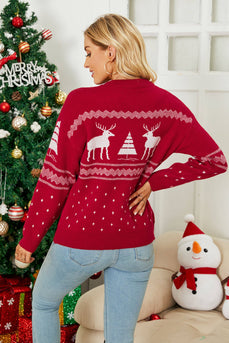 Crewneck pullover juletræ sweater