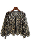 Sequined Black Fuchsia 1920'erne Cape