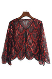 Sequined Black Fuchsia 1920'erne Cape