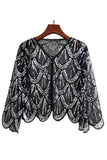 Sequined Black Fuchsia 1920'erne Cape