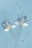 Indlæs billede til gallerivisning Håndlavede Rhinestones Pearl Flower Brude Hår Tilbehør