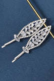 Rhinestone Leaf Pandehår Side Hair Clip