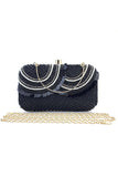 Black Beaded MIni Party håndtaske med pailletter