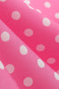 Indlæs billede til gallerivisning Pink Polka Dot korte ærmer Peter Pan Vintage Kjole