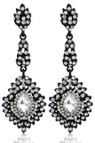 Mørkegrøn Rhinestone Dingle øreringe