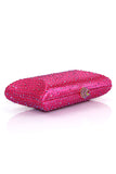 Sparkly Fuchsia Rhinestone aftenfest håndtaske