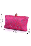 Sparkly Fuchsia Rhinestone aftenfest håndtaske