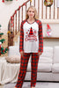 Indlæs billede til gallerivisning Plaid matchende familie jule pyjamas sæt
