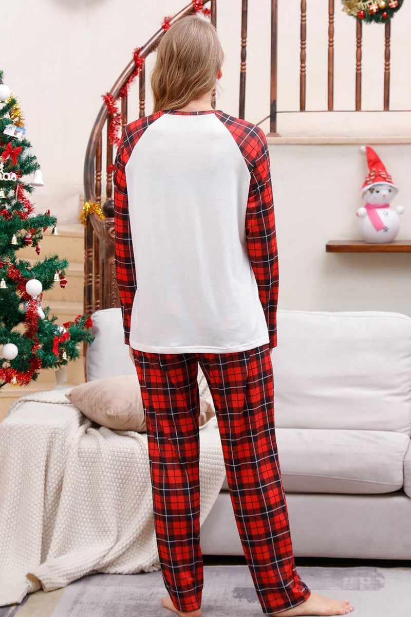 Indlæs billede til gallerivisning Plaid matchende familie jule pyjamas sæt