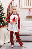 Plaid matchende familie jule pyjamas sæt
