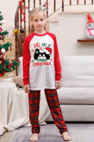 Familie Rød Plaid Glædelig jul pyjamas sæt