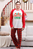 Familie Rød Plaid Glædelig jul pyjamas sæt