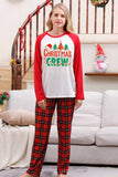 Familie Rød Plaid Glædelig jul pyjamas sæt