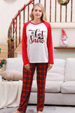 Familie Rød Plaid Glædelig jul pyjamas sæt