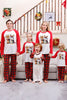 Indlæs billede til gallerivisning Matchende familie jul rød plaid pyjamas