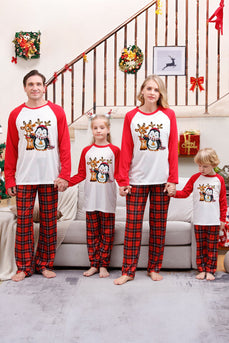 Matchende familie jul rød plaid pyjamas